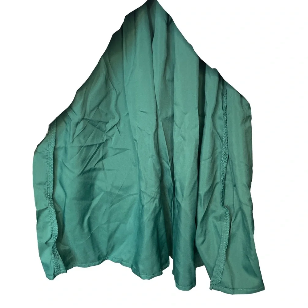 Emerald Green Floral Ruched Bodice Maxi Dress Women’s XS - Picture 5 of 7